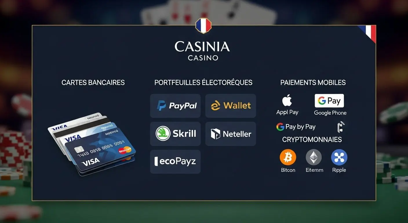 Méthodes de dépôt disponibles casino banking